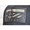 SLOVENSKO COMBAT FLAG BLACK TRUCKER BLACK LEATHER