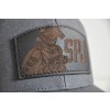 POLICIE SPJ GREY TRUCKER BLACK LEATHER