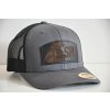 POLICIE SPJ GREY TRUCKER BLACK LEATHER
