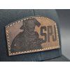 POLICIE SPJ BLACK TRUCKER BROWN LEATHER
