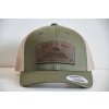 POT ŠETŘÍ KREV OLIVE TRUCKER BROWN LEATHER