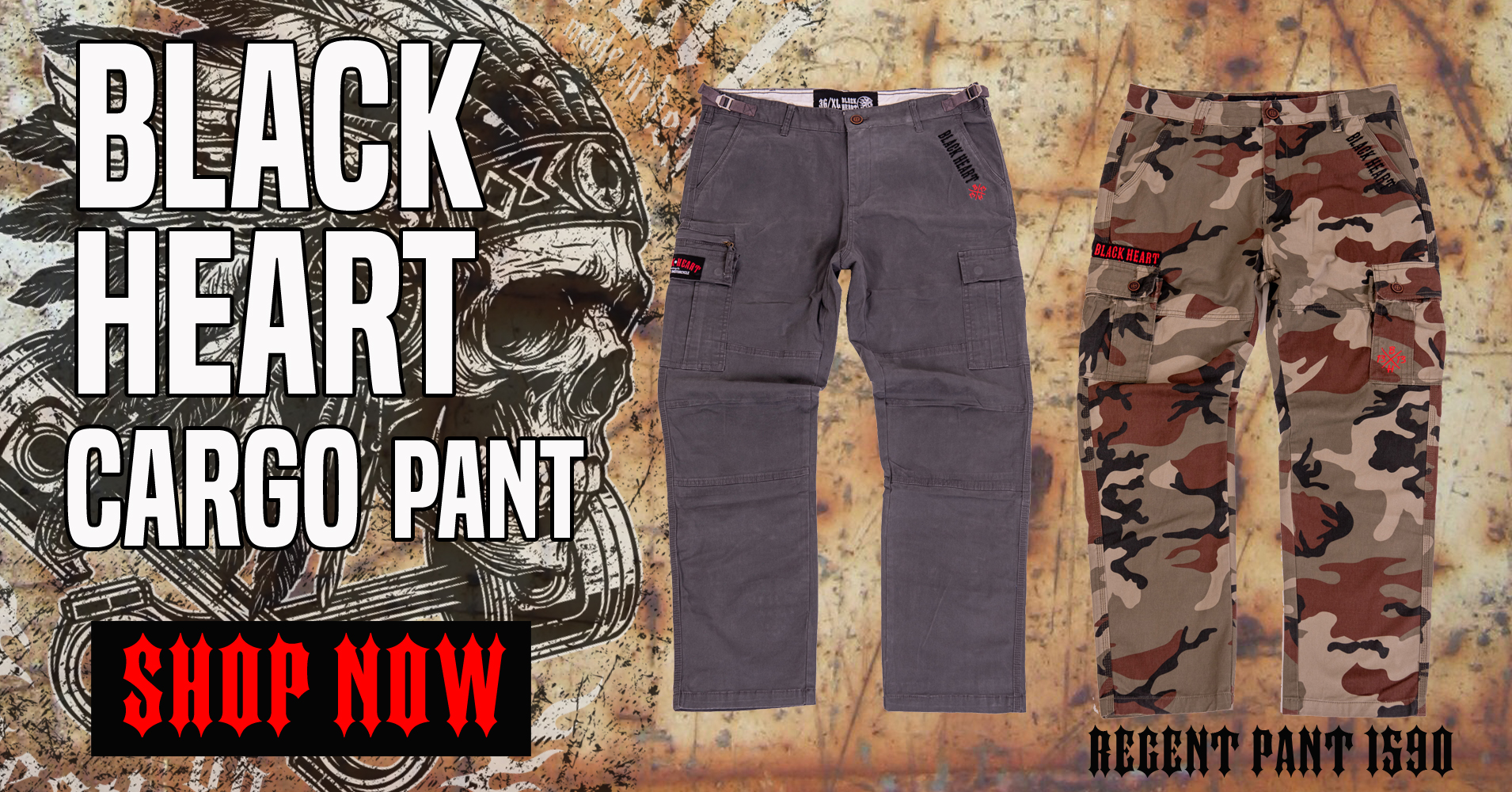 kalhoty black heart cargo