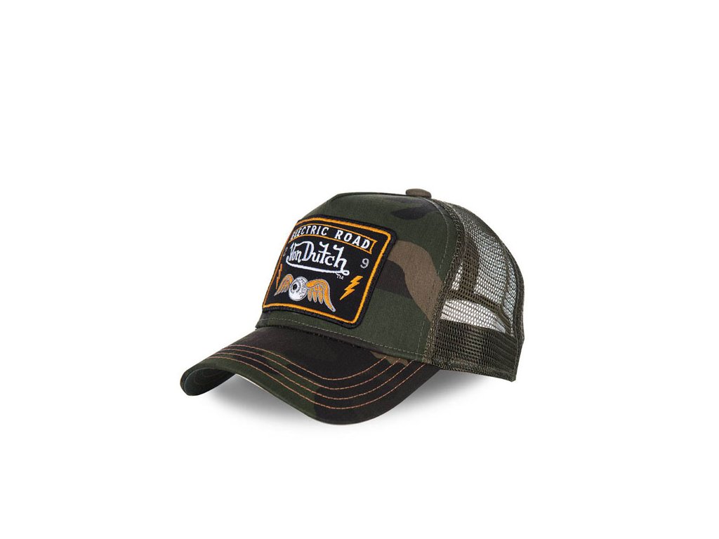 KŠILTOVKA Von Dutch Heritage cap square patch camou