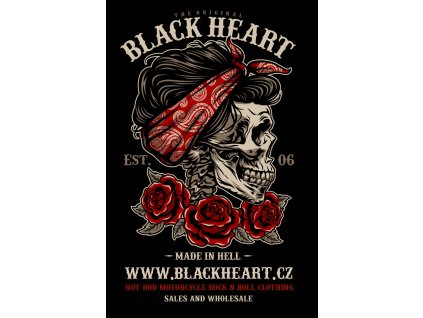 nálepka PIN UP SKULL