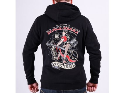MIKINA BLACK HEART ROCKABILLY QUEEN