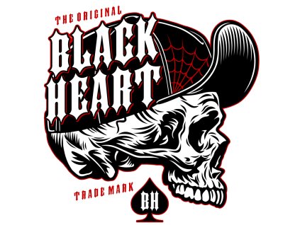 NÁLEPKA BLACK HEART SPEEDY