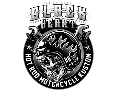 NÁLEPKA BLACK HEART BOOMER