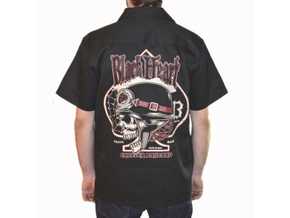 BLACK HEART CHOPPER BASTARD WORK SHIRT
