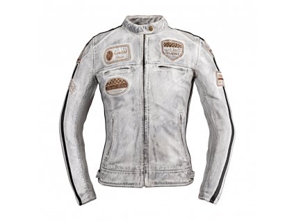 Dámská kožená moto bunda W-TEC Sheawen Lady White New