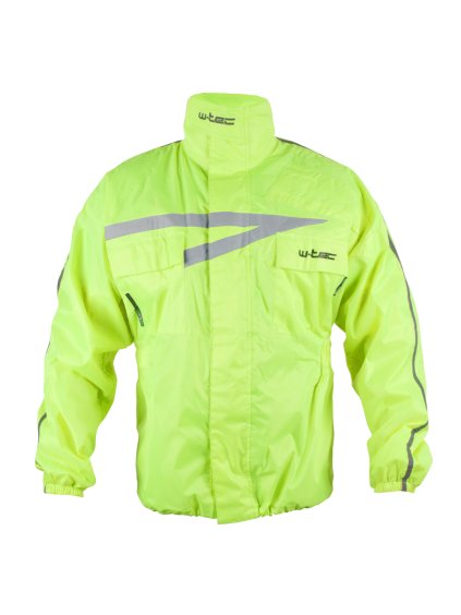 Moto pláštěnka W-TEC Rainy (Barva fluo žlutá, Velikost XS)