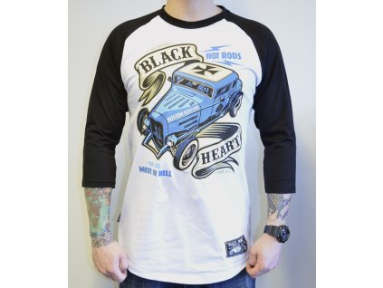 Pánský Raglan BLACK HEART HOT ROD BRUISE