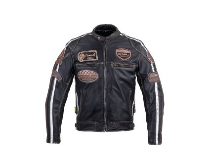 Pánská kožená moto bunda W-TEC Sheawen Vintage