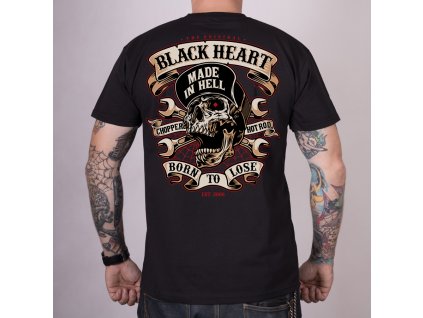 motorkářské triko black heart visitor