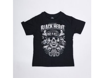 DĚTSKÉ MOTORKÁŘSKÉ TRIČKO BLACK HEART
