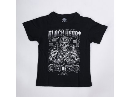 DĚTSKÉ MOTORKÁŘSKÉ TRIČKO BLACK HEART