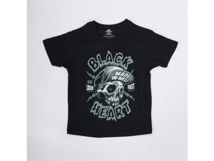 DĚTSKÉ MOTORKÁŘSKÉ TRIČKO BLACK HEART