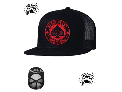 kšiltovka black heart ace of spades