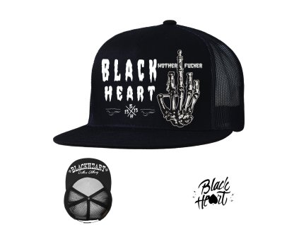 kšiltovka black heart FUCKER