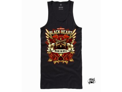 DÁMSKÉ TÍLKO BLACK HEART GUN ROSE