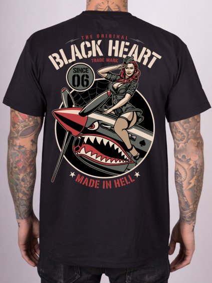 triko black heart AIR FIGHTER