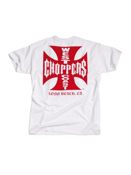 MOTORKÁŘSKÉ Triko WESTCOAST CHOPPERS WCC OG Classic t-shirt white/red