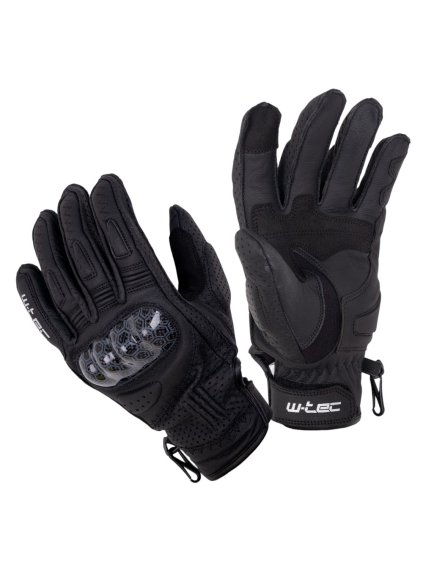 Moto rukavice W-TEC Binaluck (Barva černá, Velikost S)