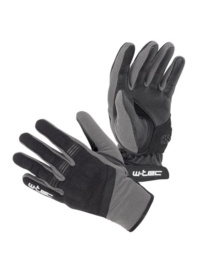 Letní moto rukavice W-TEC Groniko (Barva šedo-černá, Velikost S)