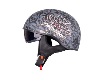 Moto přilba W TEC Black Heart V535 Cross Skull