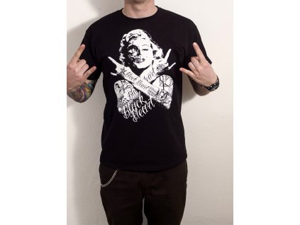 A Pánské Triko BLACK HEART SKULL BITCH