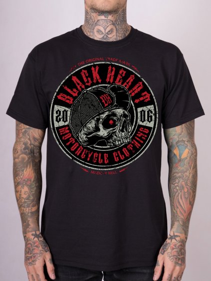 tričko black heart loocker red