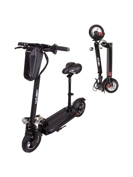 Elektrická koloběžka W-TEC Tenmark III 10" - model 2026 se sedátkem a brašnou (Barva černá)