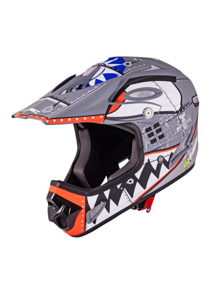 Downhill přilba W-TEC FS-605 Allride (Barva Yellow Graphic, Velikost XL (61-62))