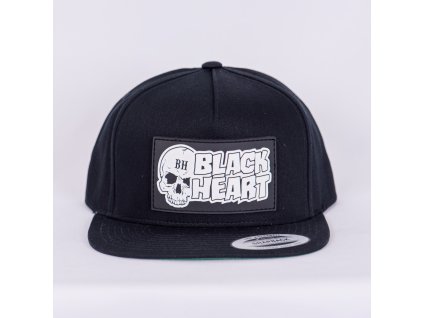 Kšiltovka SNAPBACK BLACK HEART BASTARD SKULL BLACK