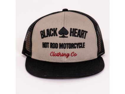 Kšiltovka TRUCKER BLACK HEART HOT ROD MOTORCYCLE