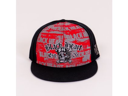 Kšiltovka BLACK HEART SNAPBACK BONES