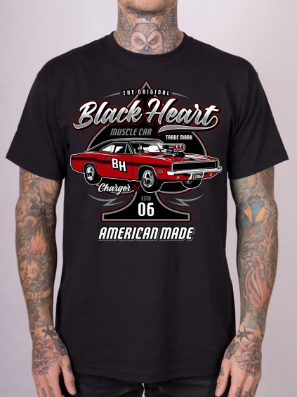 tričko black heart CHARGER