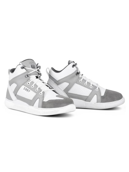 Moto boty W-TEC Arimes (Barva bílo-šedá, Velikost 36)