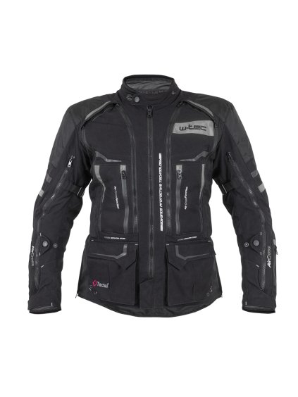 Moto bunda W-TEC Aircross (Barva černo-šedá, Velikost 5XL)