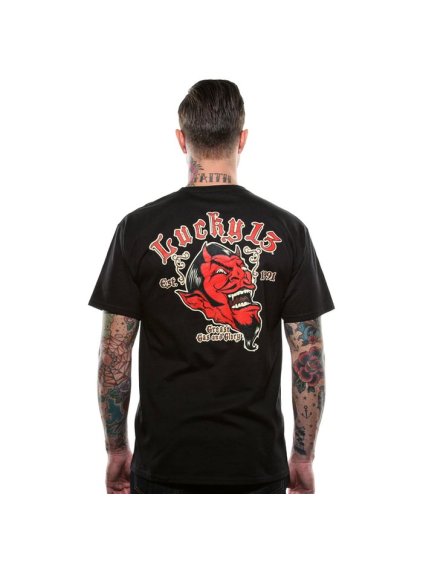 Tričko Lucky 13 Grease, Gas and Glory t-shirt black