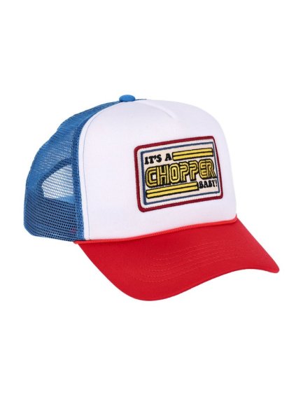 13 1/2 It's a Chopper Baby trucker cap blue/red/white