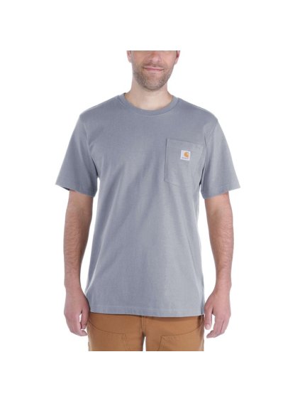 Tričko Carhartt K87 Pocket t-shirt heather gray