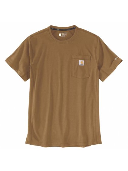 Tričko Carhartt Carhartt Force Pocket S/S t-shirt carhartt® brown