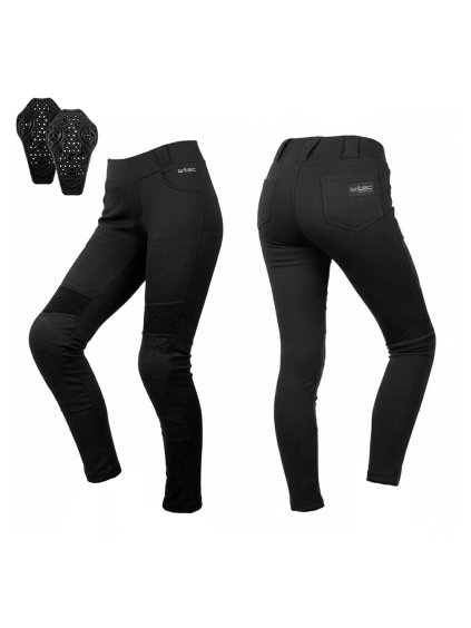 Dámské moto legíny W-TEC Lukrecia Evo (Barva černá, Velikost XS)