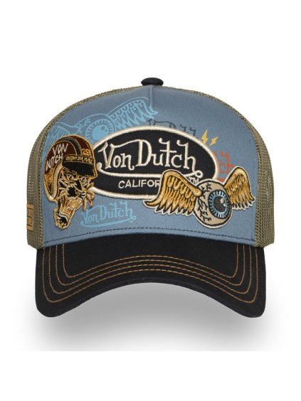 Von Dutch Patches Tiger 2 cap blue