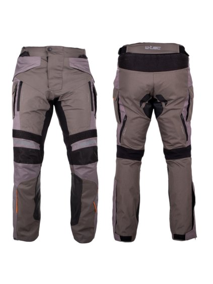 Moto kalhoty W-TEC Smackton (Barva šedo-oranžová, Velikost L)