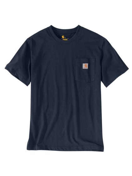 Tričko Carhartt K87 Pocket t-shirt navy