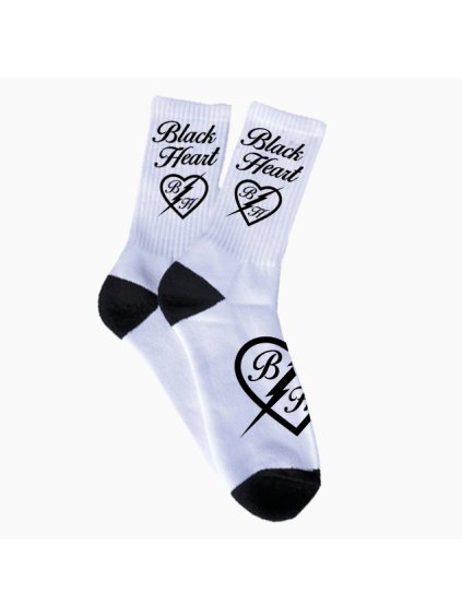 dámské ponožky broken heart bíle
