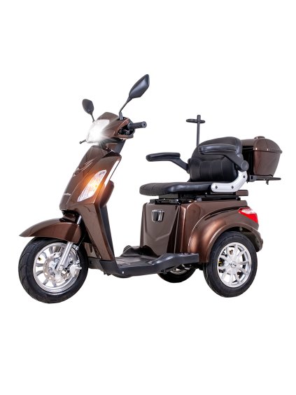 Elektrický tříkolový vozík inSPORTline Zorica (Barva hnědá)