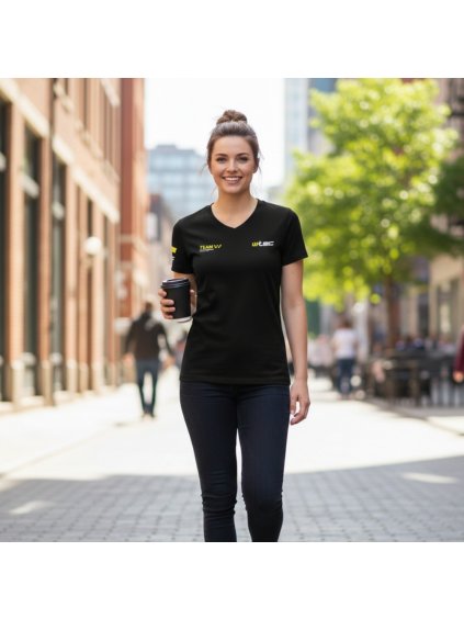Dámské tričko W-TEC Signature (Barva černá, Velikost XS)