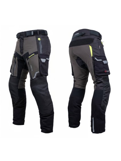 Moto kalhoty W-TEC Daimick (Barva černo-šedá, Velikost S)